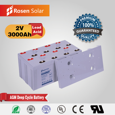 2V 3000Ah Lead Acid AGM Battery