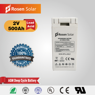 2V 500Ah Lead Acid AGM Battery