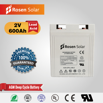 2V 600Ah Lead Acid AGM Battery